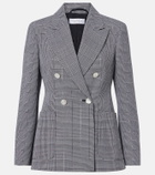 Max Mara Prince of Wales check virgin wool blazer