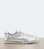 Jacquemus Tennis metallic leather sneakers