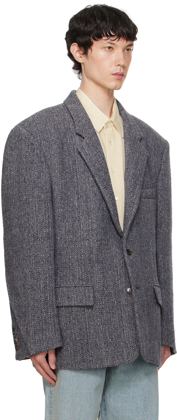 Recto Gray Oversized Blazer