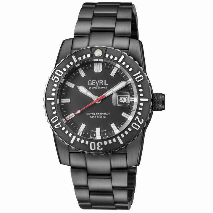 Photo: Gevril Canal St Divers Automatic Black Dial Mens Watch 46006.1