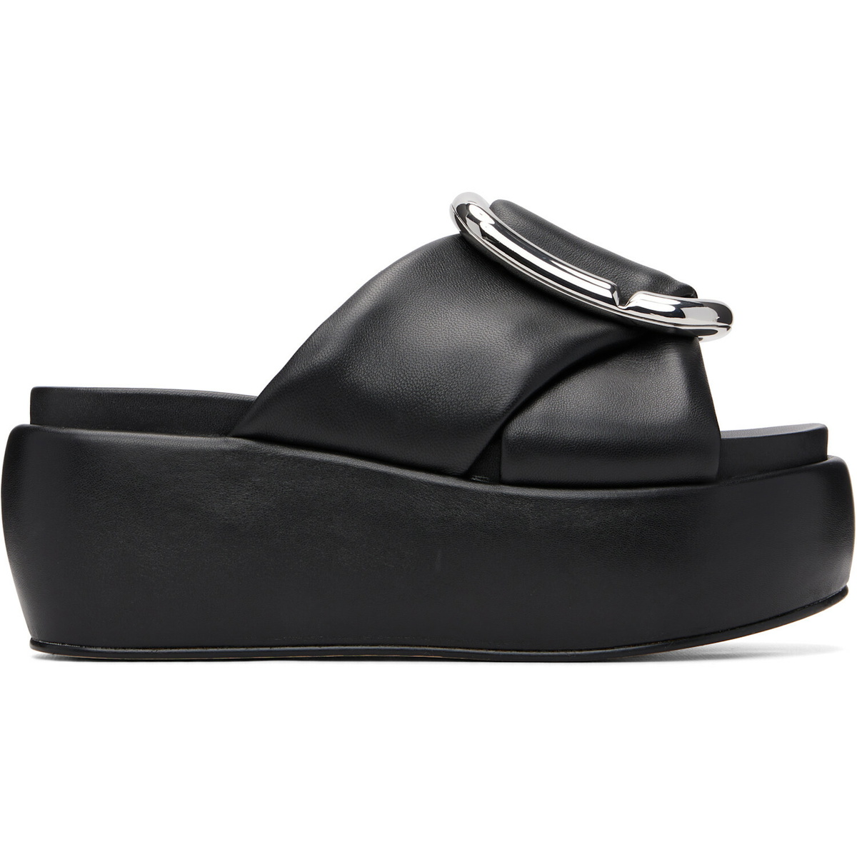 Marc Jacobs Black 'The Pop J Marc' Platform Sandals