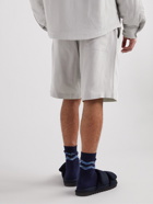 Jacquemus - Gelati Straight-Leg Pleated Woven Bermuda Shorts - Gray