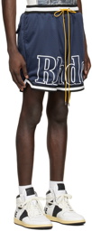 Rhude Navy Polyester Shorts