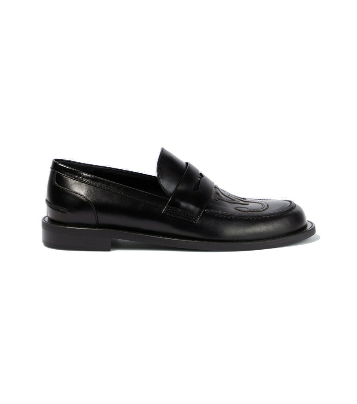 Photo: JW Anderson - Logo leather loafers