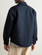 Jacquemus - Boulanger Logo-Embroidered Padded Canvas Overshirt - Blue