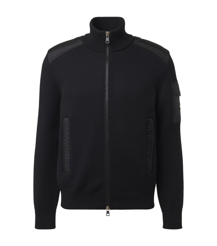 Photo: Moncler Tricot down-paneled virgin wool cardigan