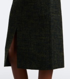 Shushu/Tong Tweed midi skirt