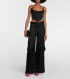 Versace Medusa '95 embellished satin bustier