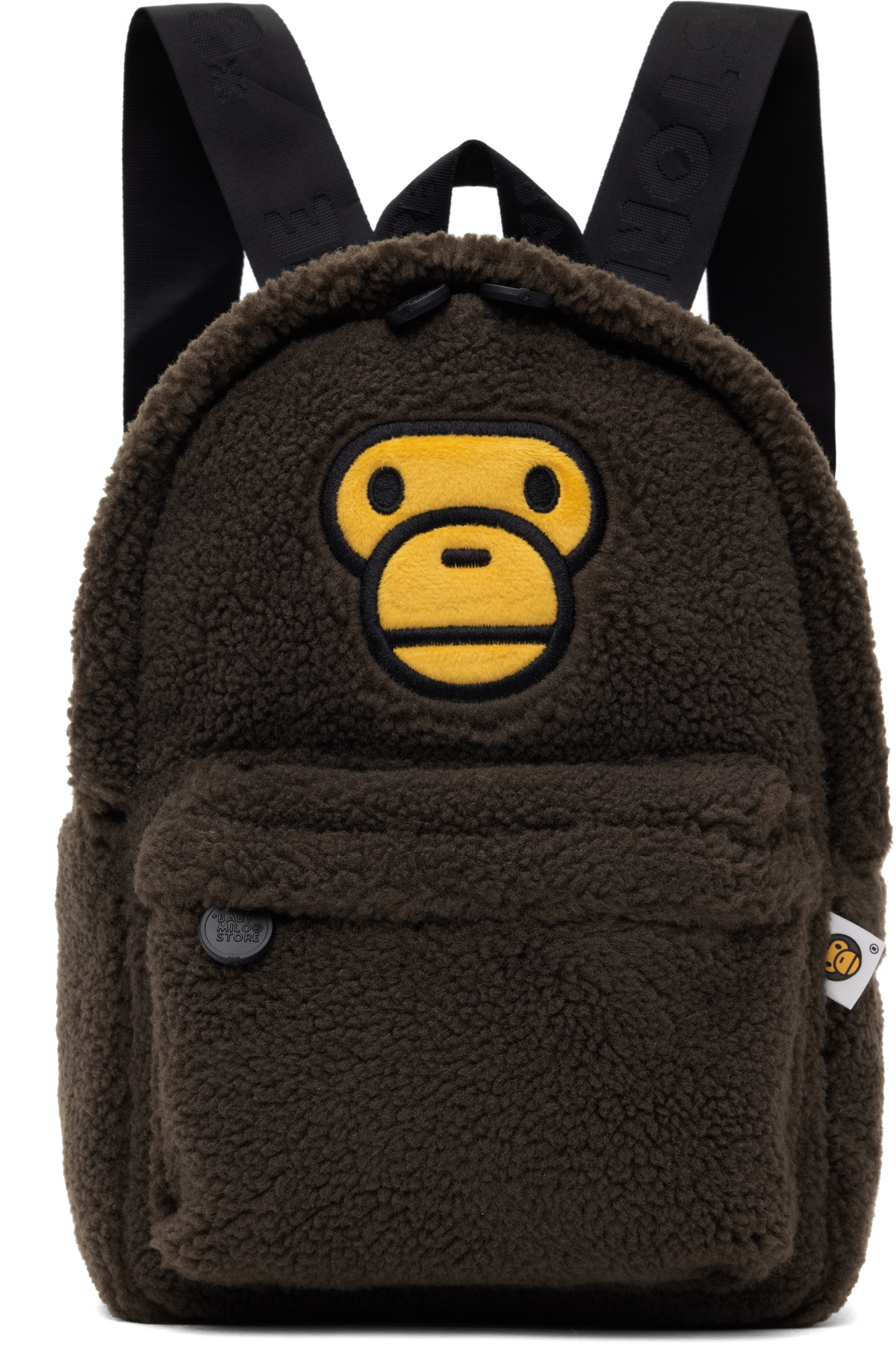 【A BATHING APE】☆BAPE Baby Milo Plush Backpack Brown☆ BAPE Baby Milo Backpack Brown/Multicolor - FW24 - US