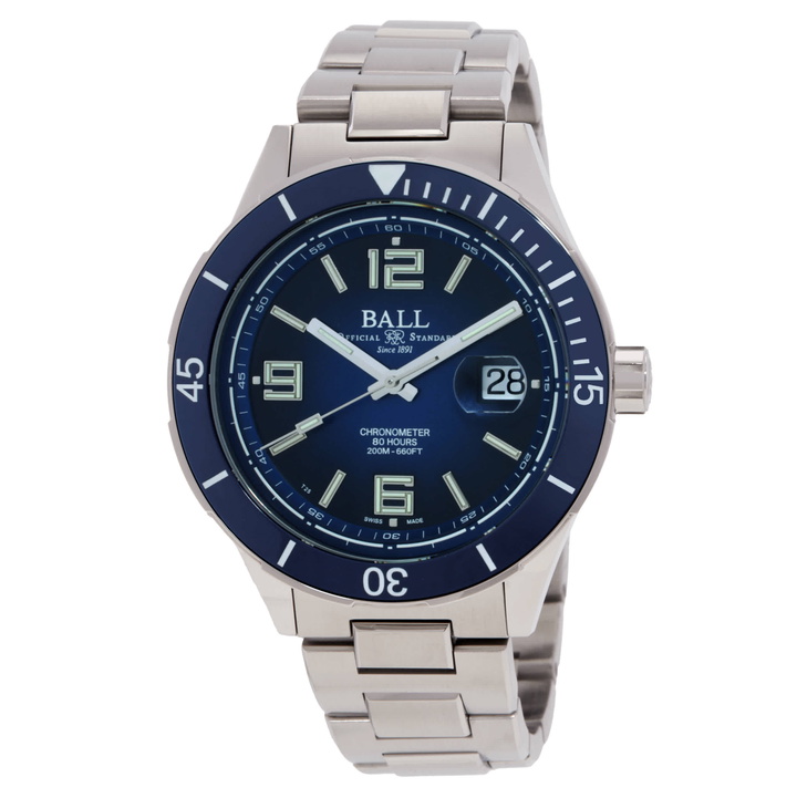 Photo: Ball Roadmaster Automatic Chronometer Blue Dial Mens Watch DM3150B-S6CJ-BE