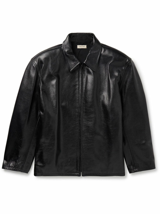 Photo: Fear of God - Full-Grain Leather Jacket - Black