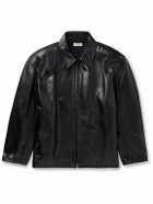 Fear of God - Full-Grain Leather Jacket - Black