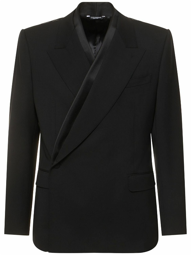 Photo: DOLCE & GABBANA Double Breasted Wool Blend Jacket