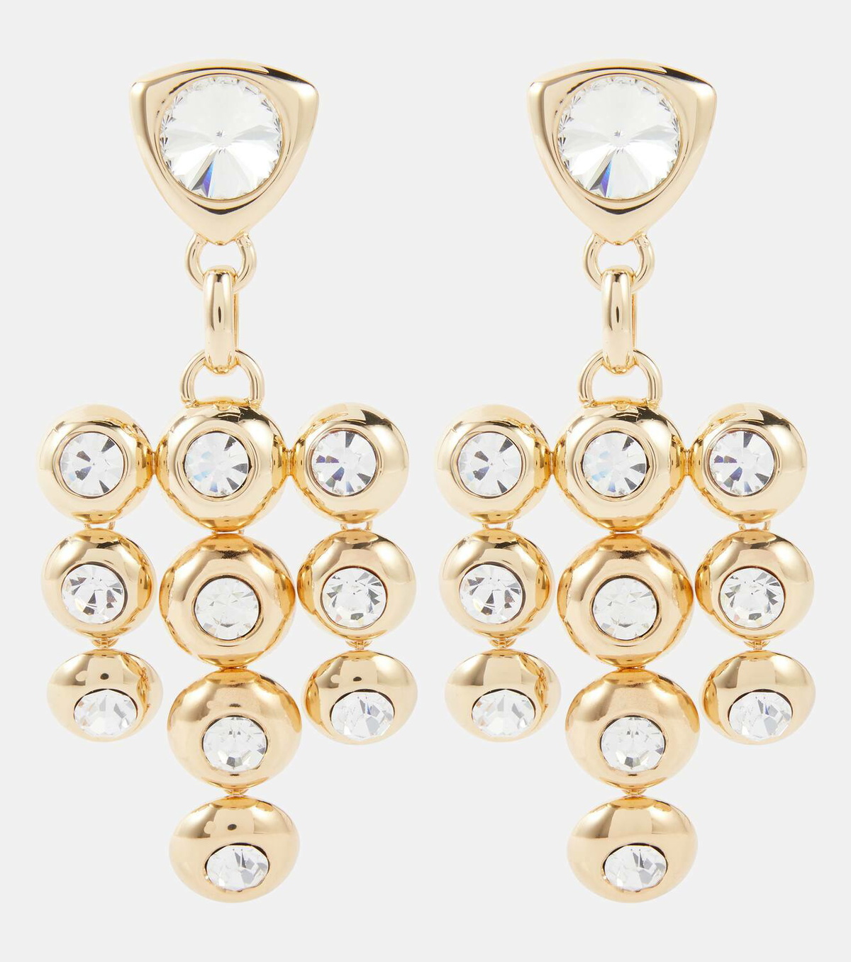 Area Crystal-embellished drop earrings