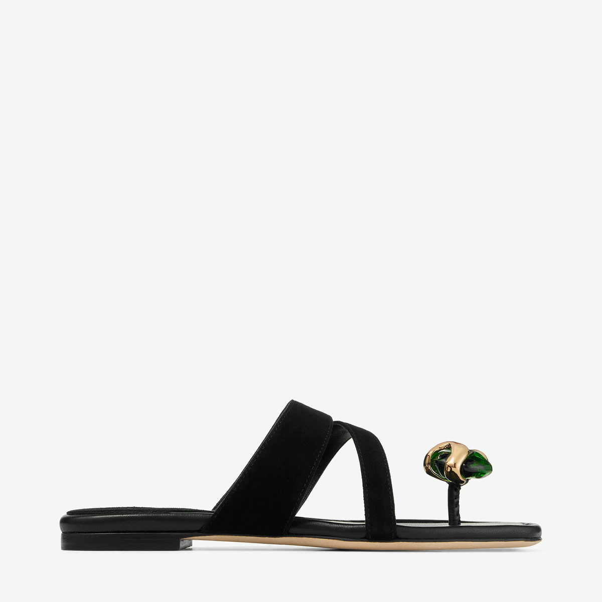 Jimmy Choo Emeri Stone Flat Slide