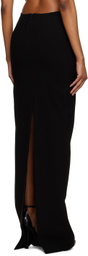 Mônot Black Cut Out Maxi Skirt