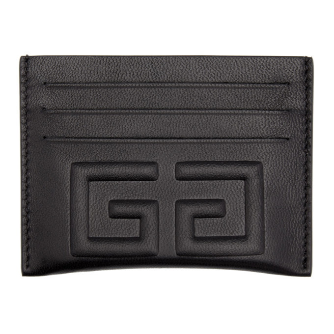 Photo: Givenchy Black Debossed 4G Card Holder