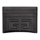 Givenchy Black Debossed 4G Card Holder