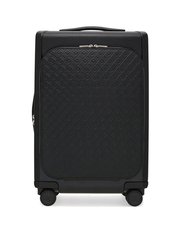 Photo: Ferragamo Mens Embossed Ferragamo Monogram hand luggage in Black