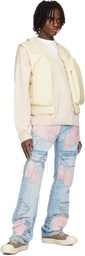 Who Decides War Beige Organza Bullet Point Vest