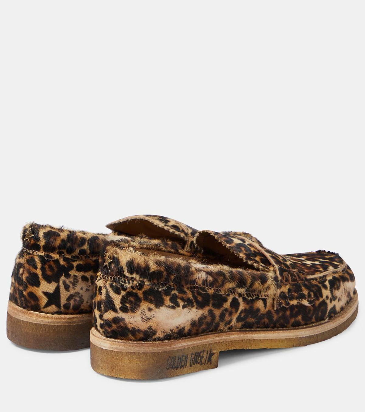Golden Goose Jerry animal-print leather moccasin