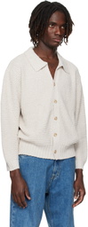 COMMAS Off-White Textured Knit Cardigan