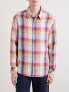 God's True Cashmere - Daybreak Checked Linen Shirt - Multi