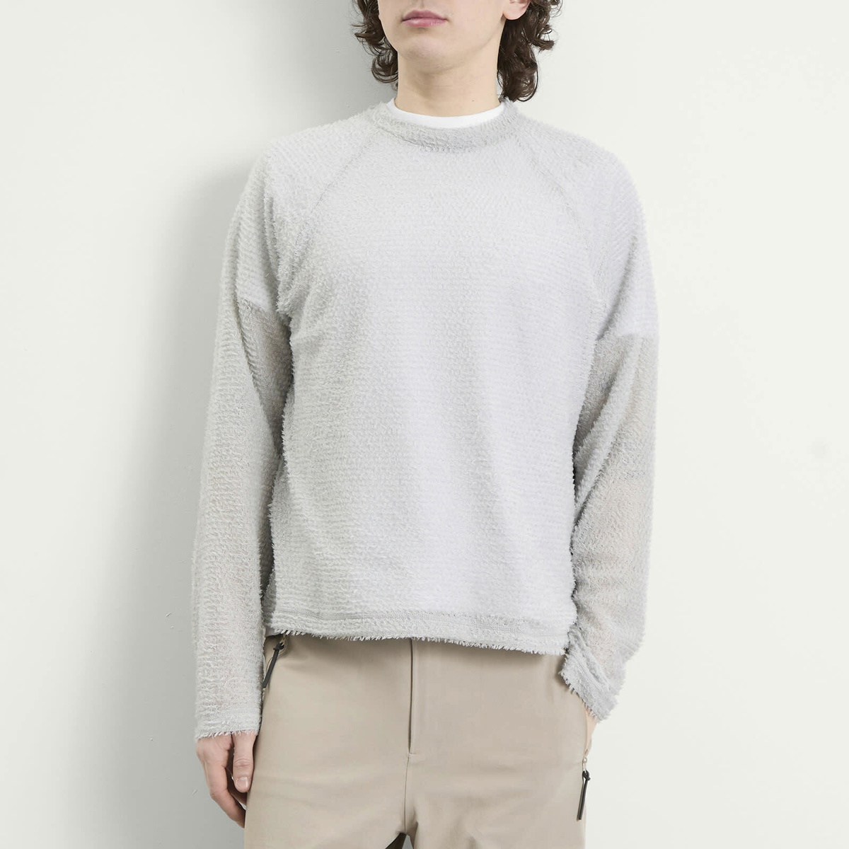 Purple Mountain Observatory Men's Polartec Alpha Pullover in Grey