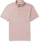 Ermenegildo Zegna - Slub Linen Polo Shirt - Pink