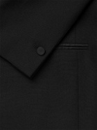 Mr P. - Black Slim-Fit Shawl-Collar Faille-Trimmed Virgin Wool Tuxedo Jacket - Black