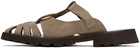 HEREU Taupe Canya Sport Mules