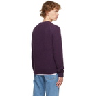 Dries Van Noten Purple Alpaca Sweater