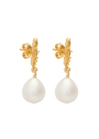 Alighieri Lustre of Moon Pearl 24kt Gold-plated Drop Earrings - One Size
