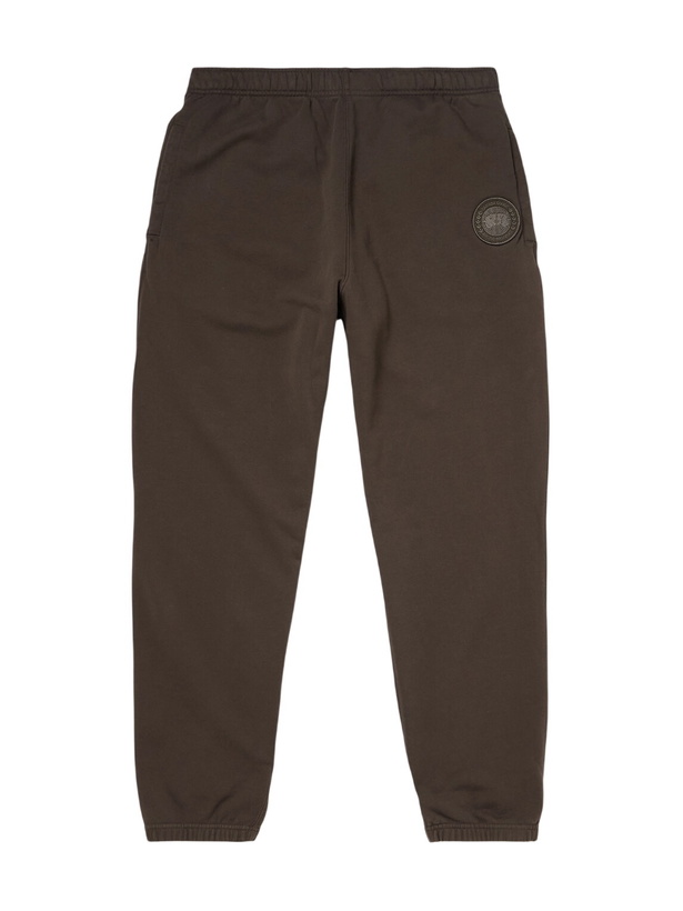 Photo: Canada Goose - Rove Logo-Appliquéd Cotton-Jersey Sweatpants - Brown