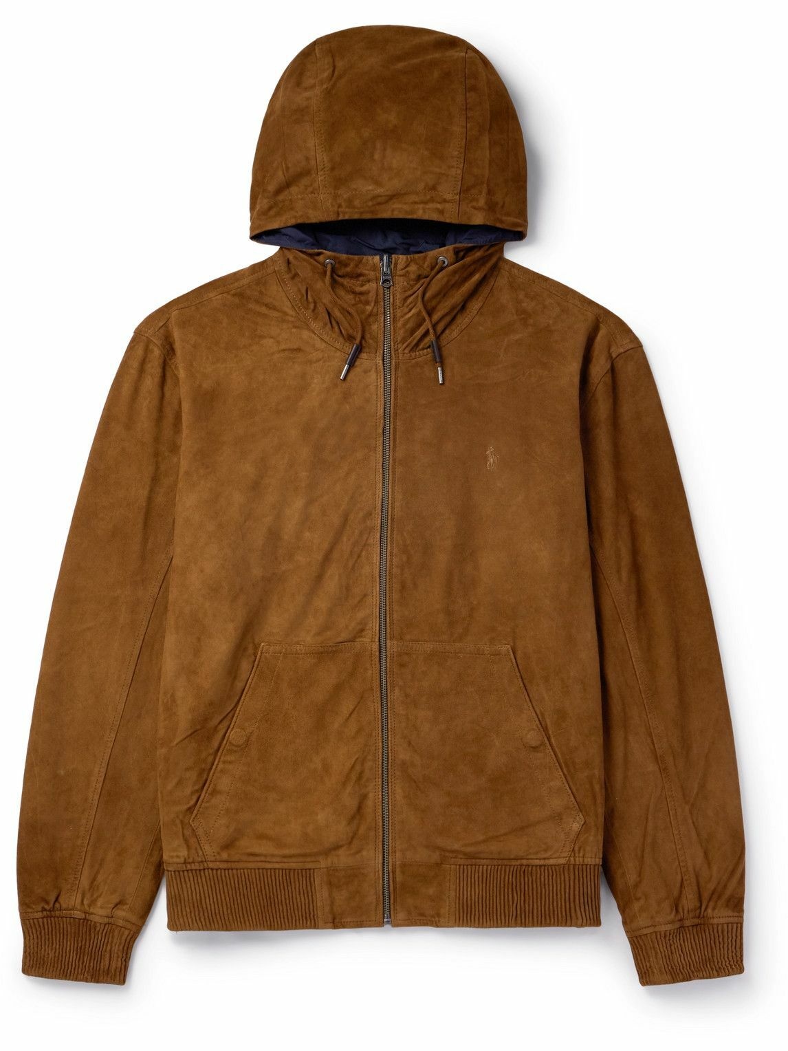 Photo: Polo Ralph Lauren - Reversible Suede and Taffeta Hooded Jacket - Brown
