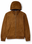 Polo Ralph Lauren - Reversible Suede and Taffeta Hooded Jacket - Brown