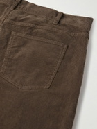 Nili Lotan - Billie Straight-Leg Cotton-Corduroy Trousers - Brown