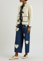 Sister Jane Swallow Quilted Shell Jacket Cream