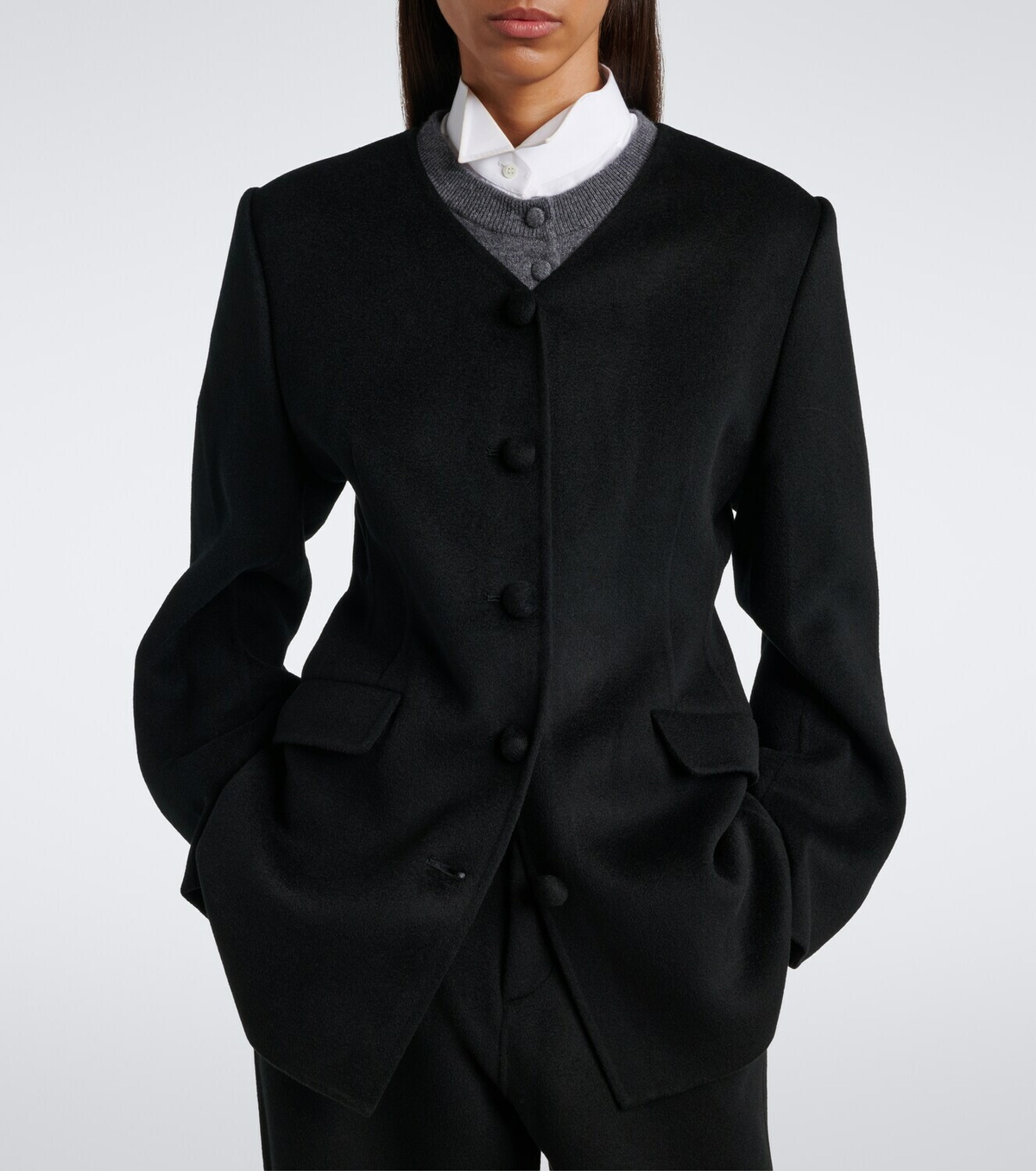 Lisa Yang Doublé wool and cashmere blazer