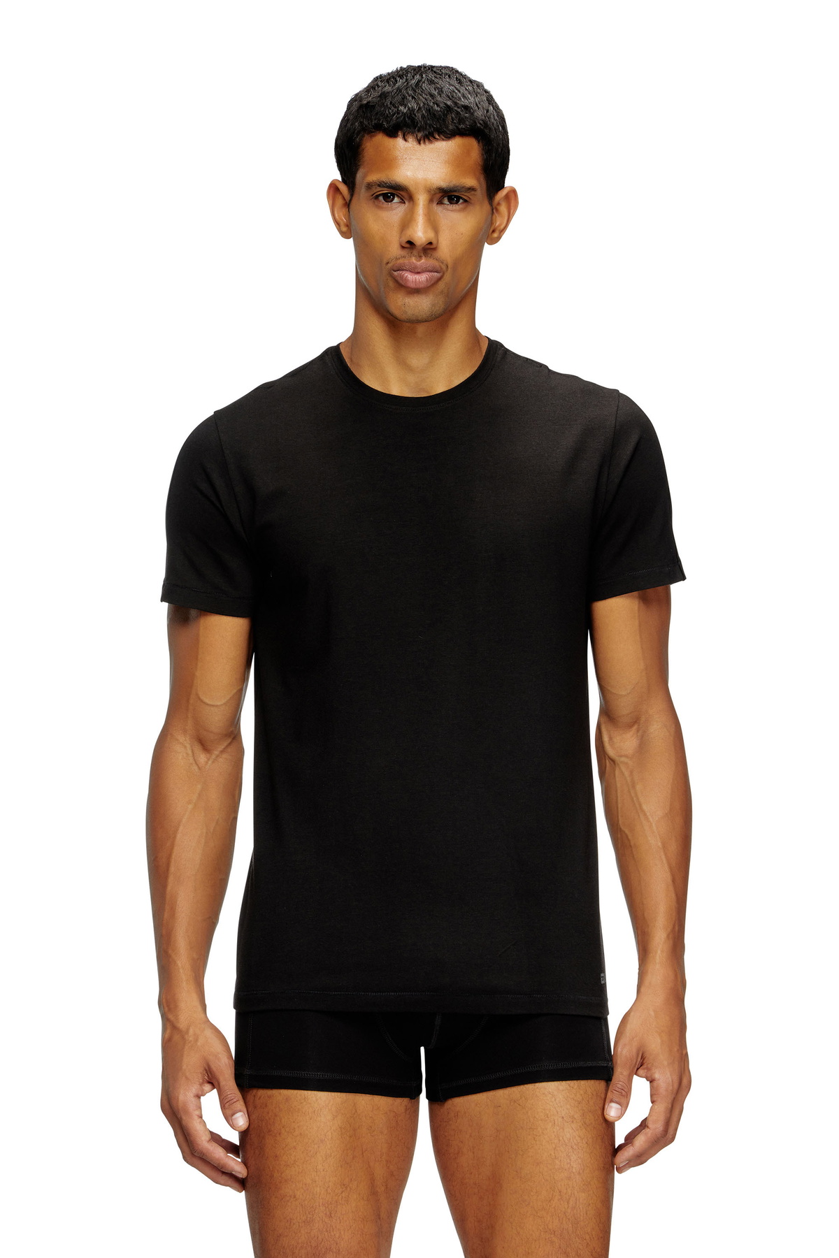 Tシャツ・カットソー DIESEL Men T-shirt Black A113020HGAM 9XX Diesel T Shirt Black Mens Diesel