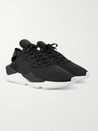 Y-3 - Kaiwa Leather-Trimmed Nylon-Ripstop and Neoprene Sneakers - Black
