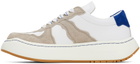 ADER error White & Taupe Log BAUS Sneakers