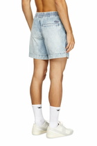 Diesel Shorts in marbled denim - Denim short pants - Unisex - Blue