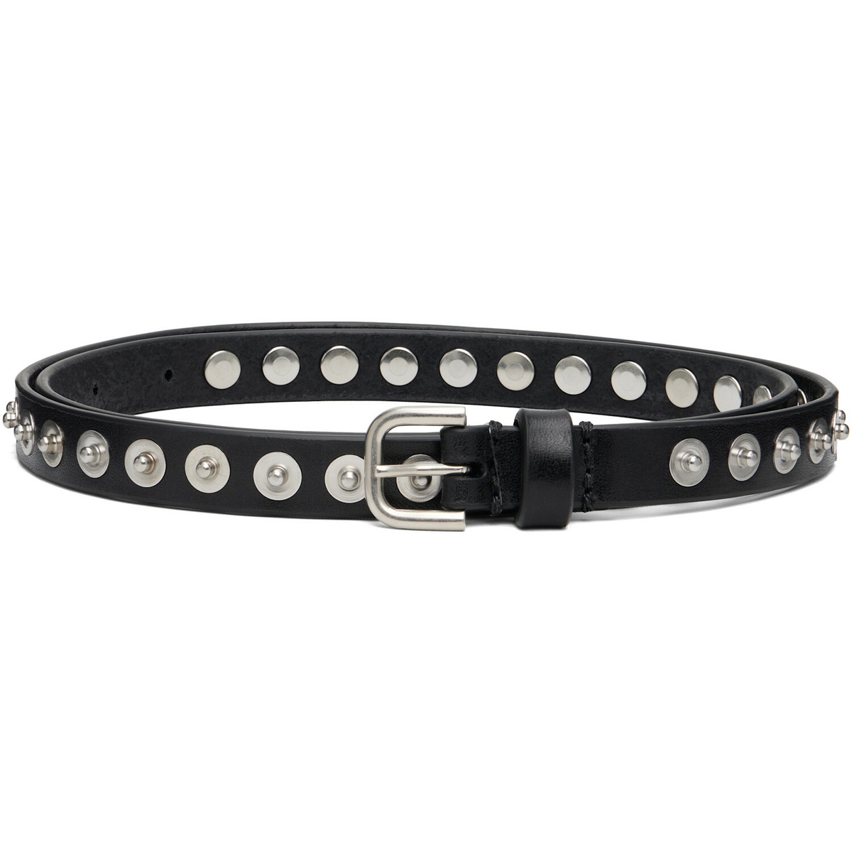 Dries Van Noten Black Leather Belt