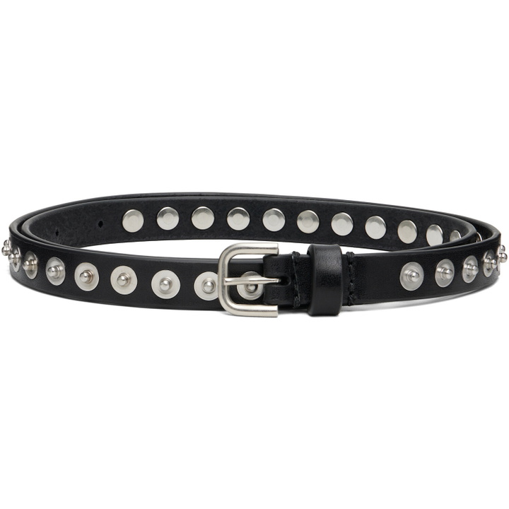 Photo: Dries Van Noten Black Leather Belt