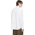 Brioni White Pique Long Sleeve Shirt