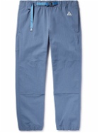 Nike - ACG Trail Logo-Embroidered Stretch-Shell Pants - Blue