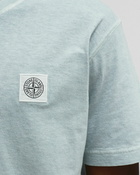 Stone Island Tee Fissato Effect Blue - Mens - Shortsleeves