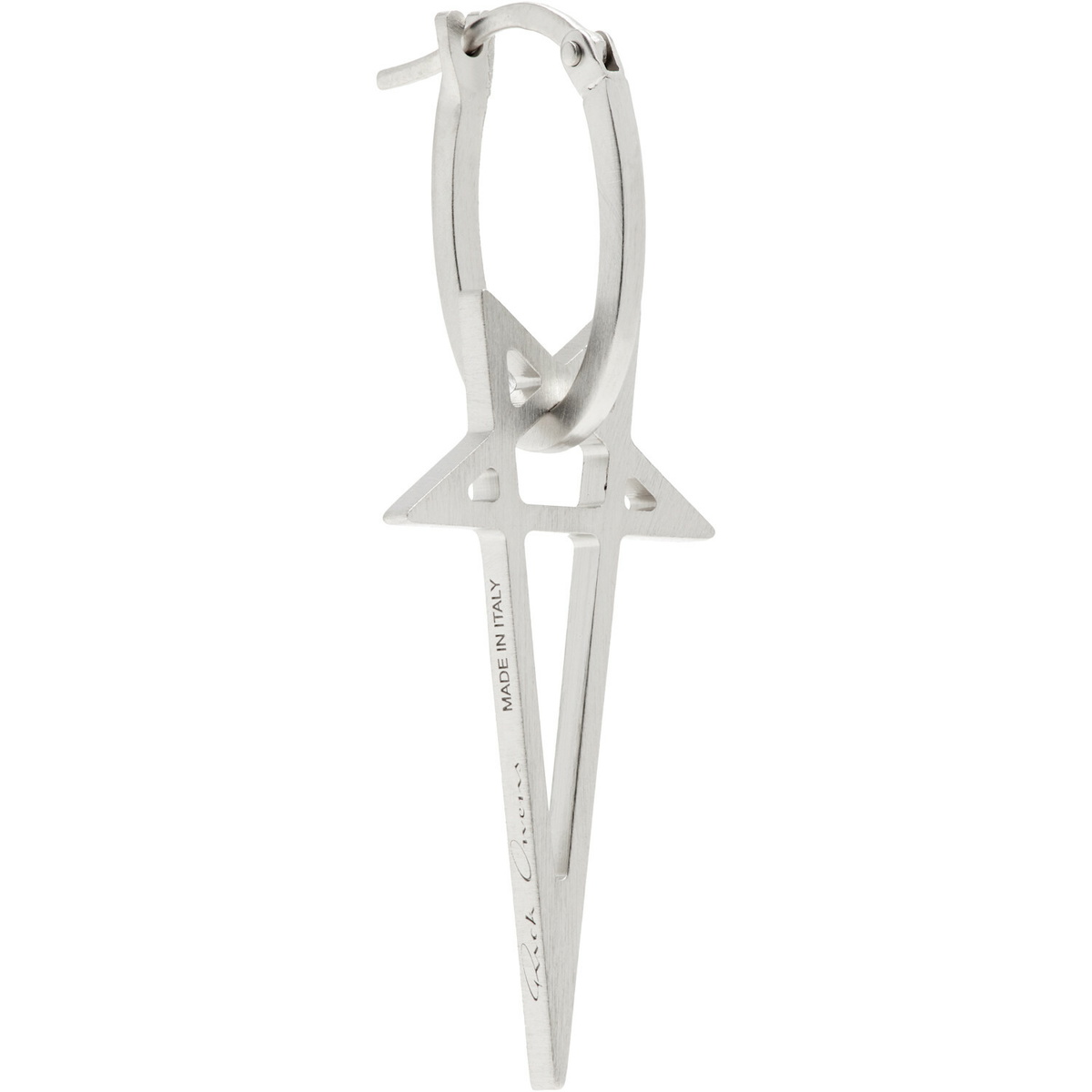 Rick Owens Pentagram Single Earring