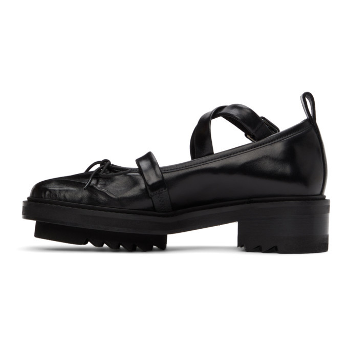 Simone Rocha Black Square Toe Ballet Brogues Simone Rocha